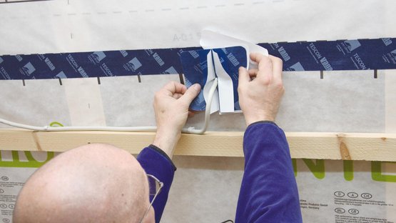 4. Op ondergrond verlijmen