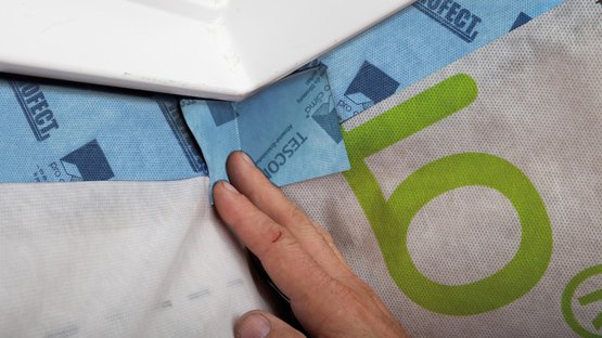 4. Hoeken vastplakken