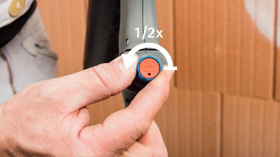 7. Luchthoeveelheid instellen