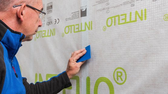 5. Goed aanwrijven met pro clima PRESSFIX