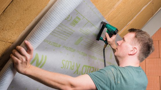 Toepassing bij isolatie tussen de spantbenen
